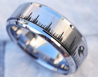 Deathstar Wedding Band, Star Wars Wedding Ring, Star Wars Engagement Ring, Geek Jewelry, Geek Gift, Star Wars Spinner Ring