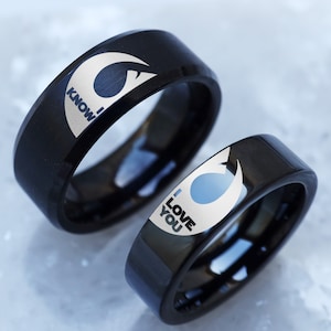 Rebel Alliance Wedding Band Star Wars Wedding Ring I Love You I