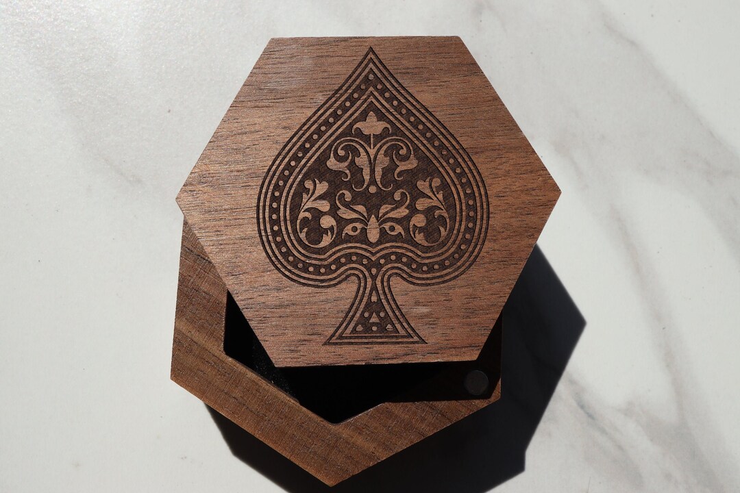 Ace of Spades Wedding Box, Playing Cards Ring, Ace Wedding Box, Ace of ...