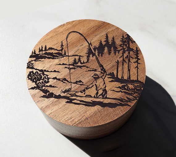 Fisherman Wood Ring Box, Fish Wedding Ring Box, Fisher Jewelry Box, Ocean  Bait Wood Engraved Box, Fishing Wedding Band Box, Anchor Ring Box - Etsy  Israel