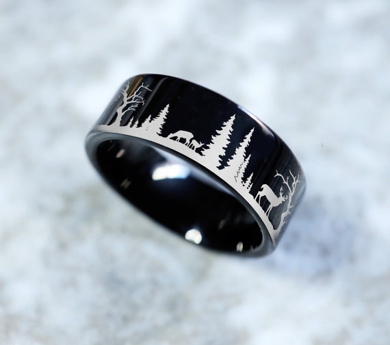 Deer on sale wedding ring