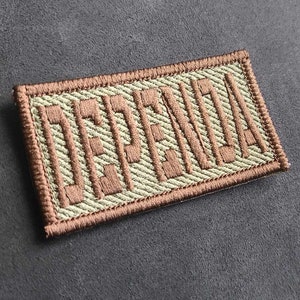 Duty Patch. Custom Duty Identifier. Hook & Loop Fastner Patch