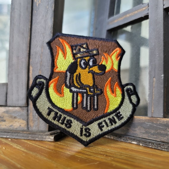 This is Fine Dog Patch Custom Patch. Perfect Military Patch. OCP