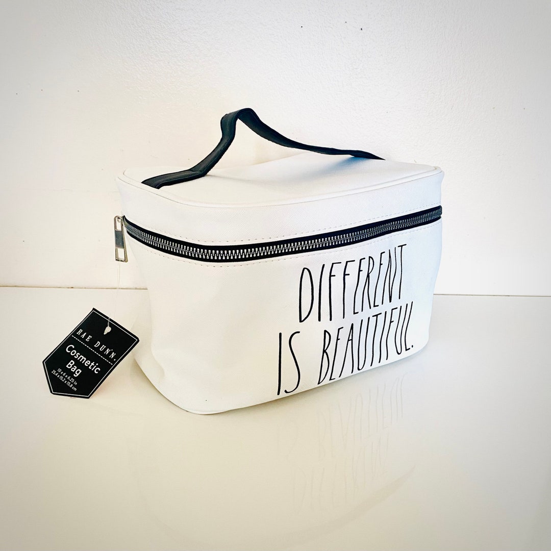 Rae Dunn Different is Beautiful Large Cosmetic Bag Vanity Bag Etsy