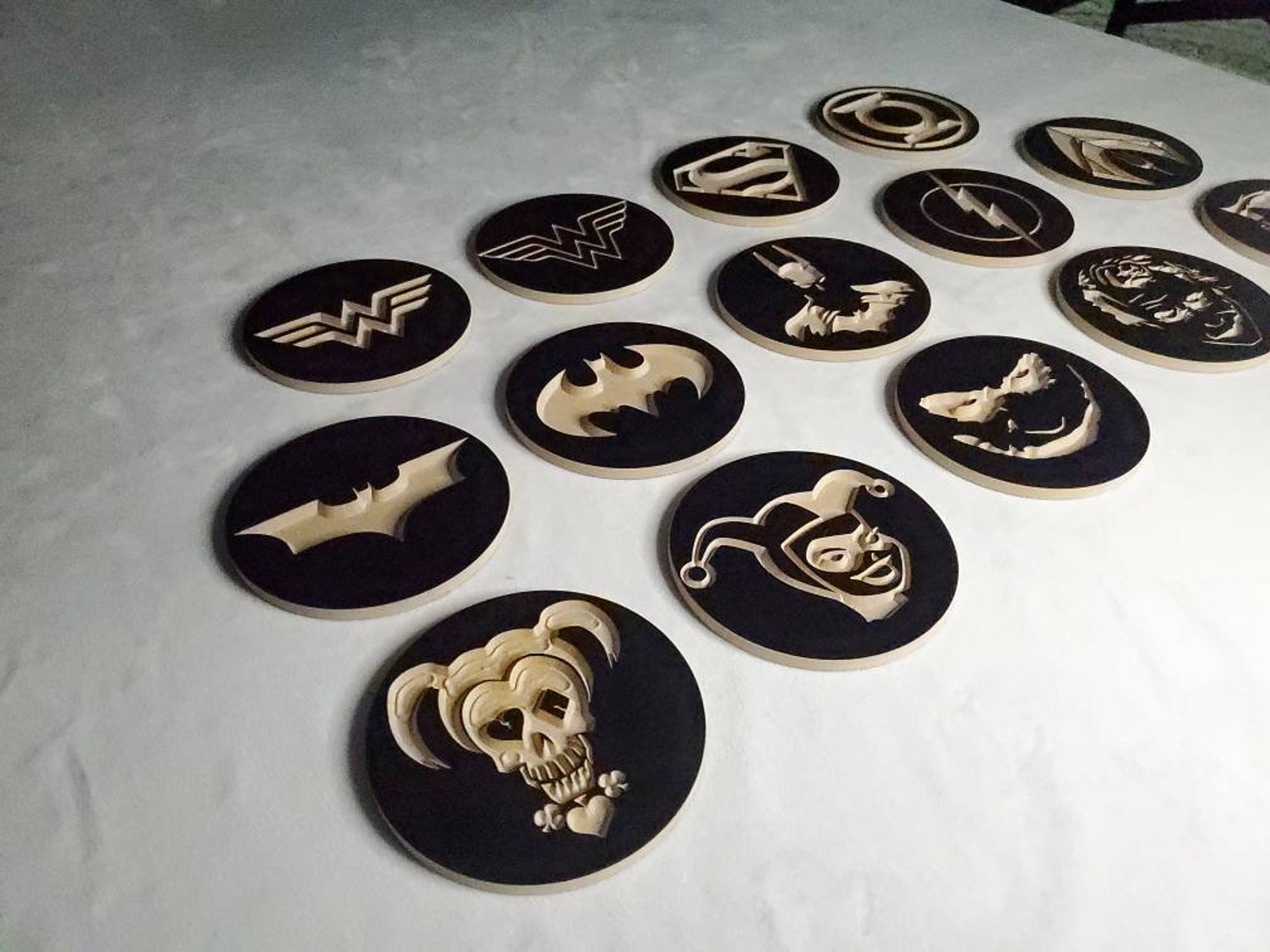 DC coasters/Batman coasters/Justice league coasters/ Etsy