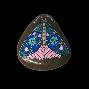 Folk Butterfly - Painted Rock