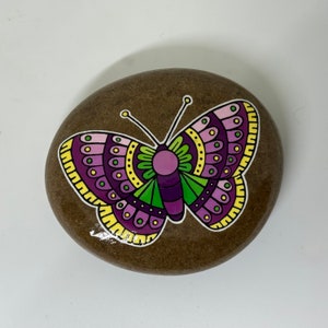 Butterfly Painted Rock