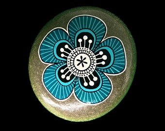 Painted Rock - Double Sided - Flower