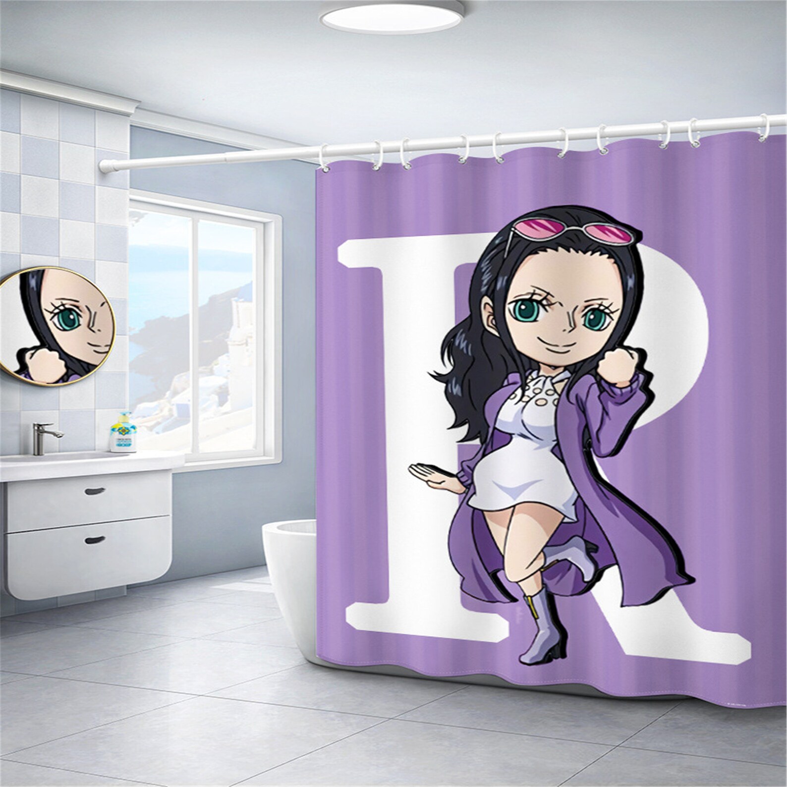 Customized shower curtaincartoon shower curtain tarpfree Etsy
