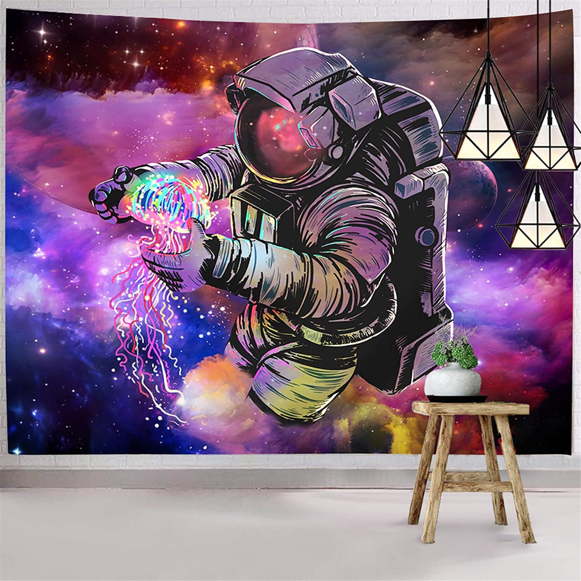 Customized tapestry Astronaut Tapestries Wall Tapestry Etsy