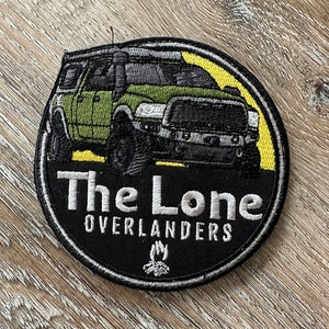 Overlanding patch with velcro backing