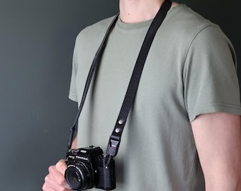 Leather Camera Strap: Quick Release, Peak Design Anchors, Handmade in the UK