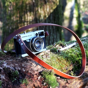 Tracolla per fotocamera in pelle, tracolla sottile da spalla o a tracolla