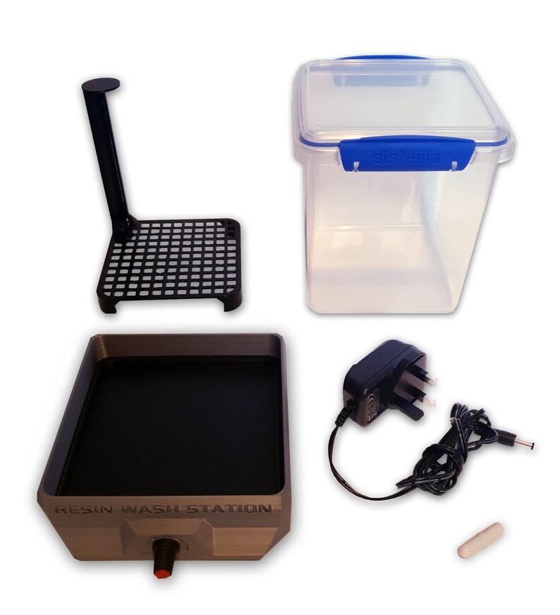 Resin 3D Printer Wash Station Kit Stirrer to Clean DLP & SLA