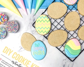 DIY Easter Egg Cookie Kit - Decorate Your Own Cookies | One Dozen