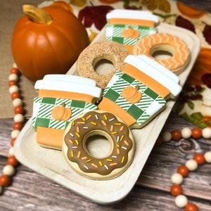 Coffee & Donuts Sugar Cookies, Pumpkin Spice Latte Cookies