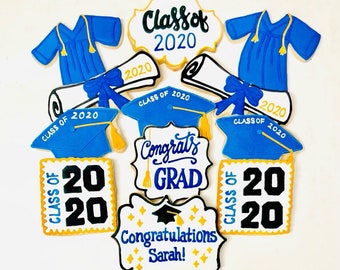 Assorted Graduation Cookies | One Dozen