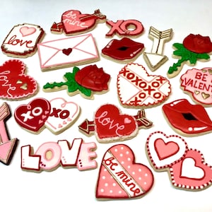 Valentine Sugar Cookies, Valentine&#39;s Day Cookies | One Dozen