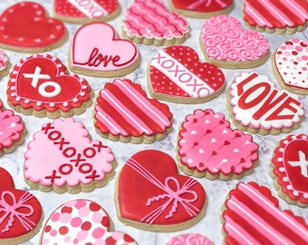 Assorted Heart Valentine’s Day Cookies | Half Dozen