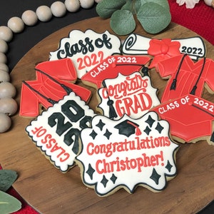 Assorted Graduation Cookies One Dozen image 2