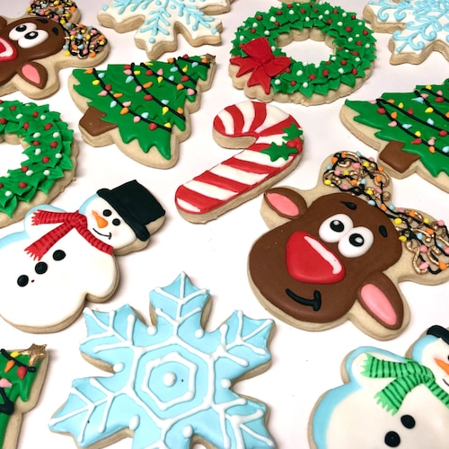 Undecorated Christmas Sugar Cookies 3 Dozen Etsy