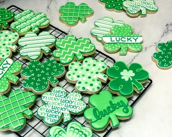 Assorted Shamrock Cookies | Half Dozen