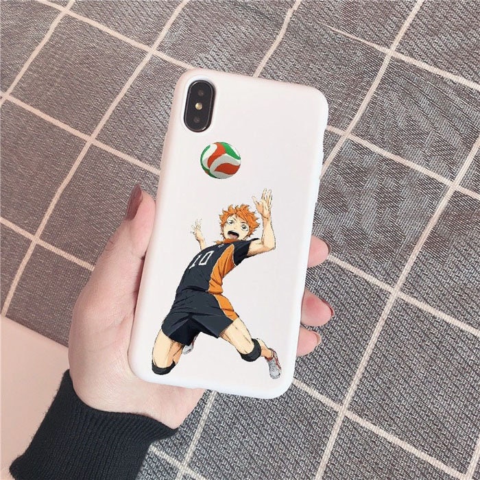 Haikyuu Hinata Attacks Anime Soft White Silicone Phone Case | Etsy