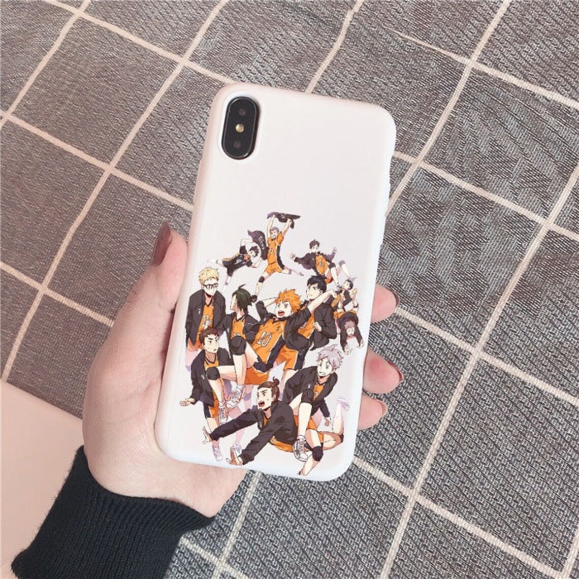 Haikyuu Hinata Attacks Anime Soft White Silicone Phone Case | Etsy