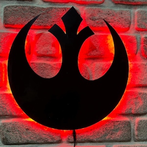 Old Republic Star Wars Wall Decor,Lighted Star Wars Logo Sign,Star Wars Clan,Home Decor,Star Wars Fan Art,Home Sign,Neon Sign
