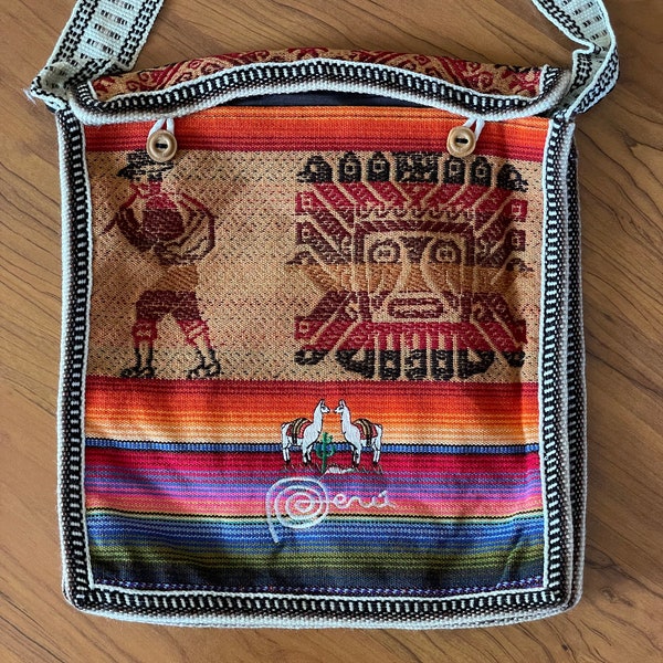 Medium crossbody ethnic Handmade Peruvian Bag