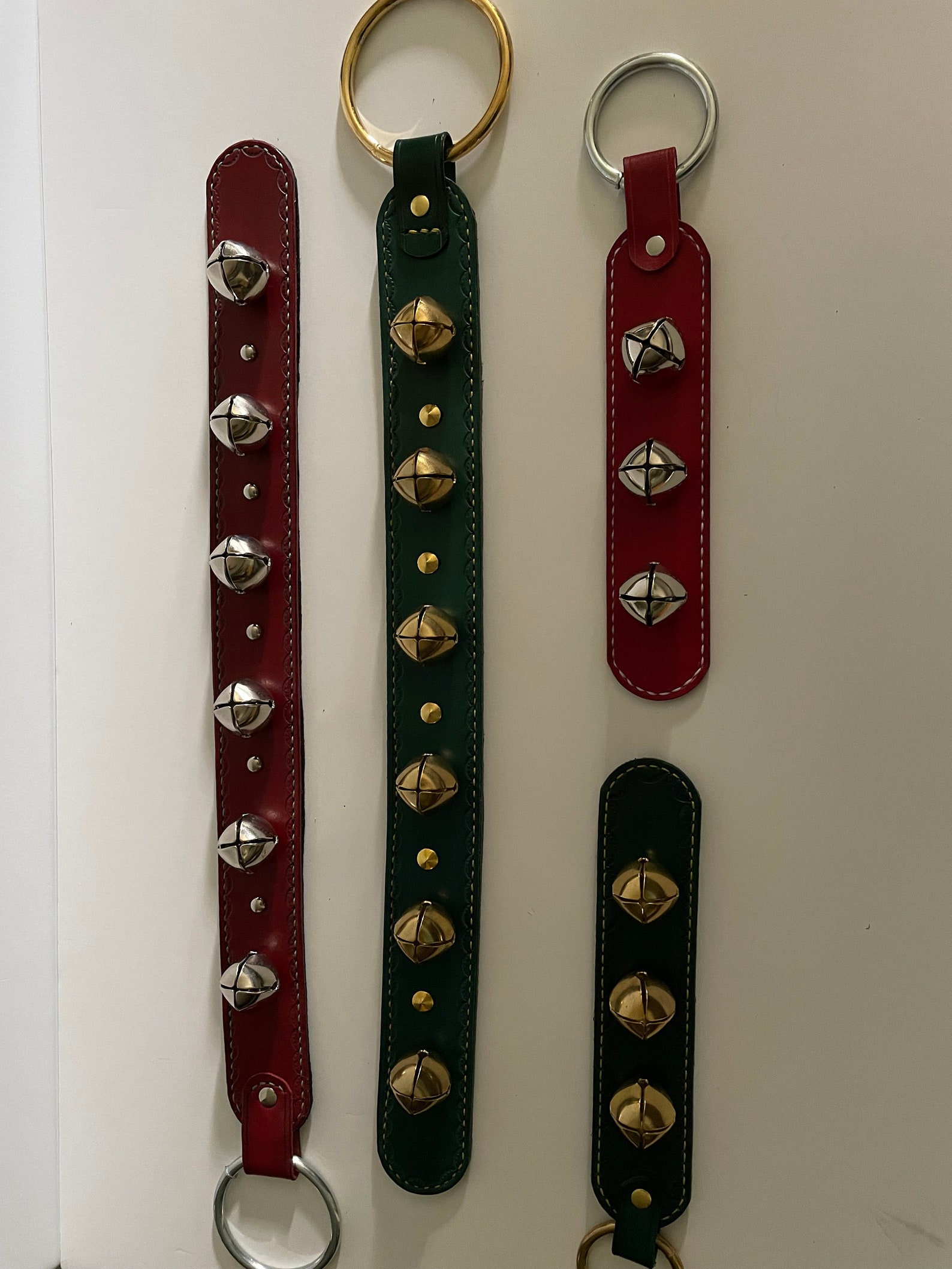 Leather sleigh bell straps bell straps Christmas bell Etsy
