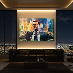 The Wolf of Wall Street Wall Art, Motivational Wall Art, Motivational Canvas, Inspirational Wall Art, Motivation Wall Art, Motivational Canvas Print, Office Wall Art, Motivational Artwork, Motivational Quotes Wall Art, Gym Wall Art, Canvas Wall Decor, Positive Affirmation Art, Wall Hangings for Office