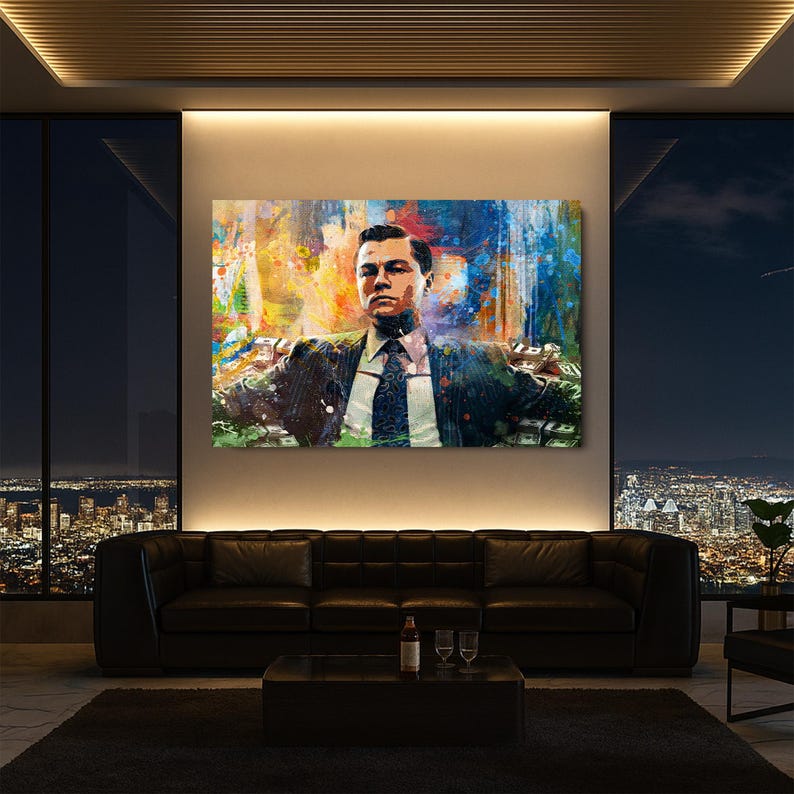 The Wolf of Wall Street Wall Art, Motivational Wall Art, Motivational Canvas, Inspirational Wall Art, Motivation Wall Art, Motivational Canvas Print, Office Wall Art, Motivational Artwork, Motivational Quotes Wall Art, Gym Wall Art, Canvas Wall Decor, Positive Affirmation Art, Wall Hangings for Office