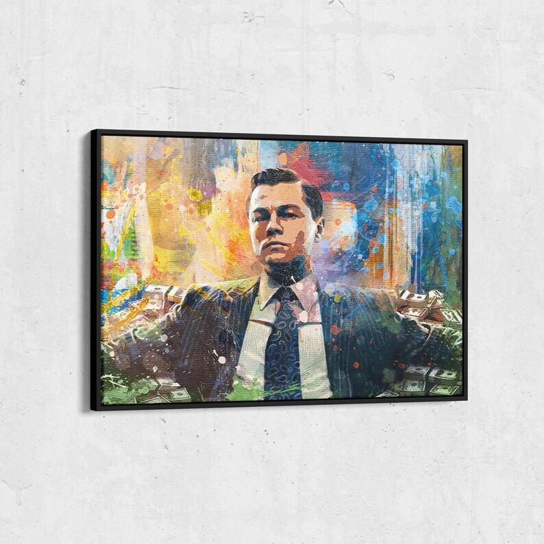The Wolf of Wall Street Wall Art, Motivational Wall Art, Motivational Canvas, Inspirational Wall Art, Motivation Wall Art, Motivational Canvas Print, Office Wall Art, Motivational Artwork, Motivational Quotes Wall Art, Gym Wall Art, Canvas Wall Decor, Positive Affirmation Art, Wall Hangings for Office