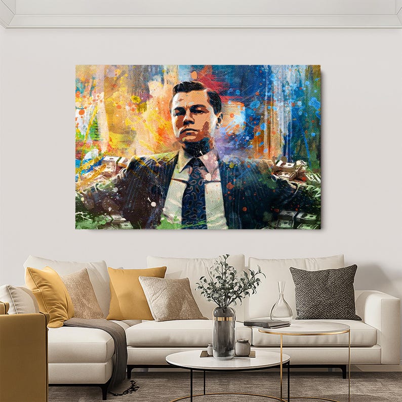 The Wolf of Wall Street Wall Art, Motivational Wall Art, Motivational Canvas, Inspirational Wall Art, Motivation Wall Art, Motivational Canvas Print, Office Wall Art, Motivational Artwork, Motivational Quotes Wall Art, Gym Wall Art, Canvas Wall Decor, Positive Affirmation Art, Wall Hangings for Office