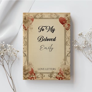 Letters to Boyfirend Book Gift For Valentine Day Journal Personalized Couple Notebook Gift For Engagement Custom Anniversary Gift For Fiance