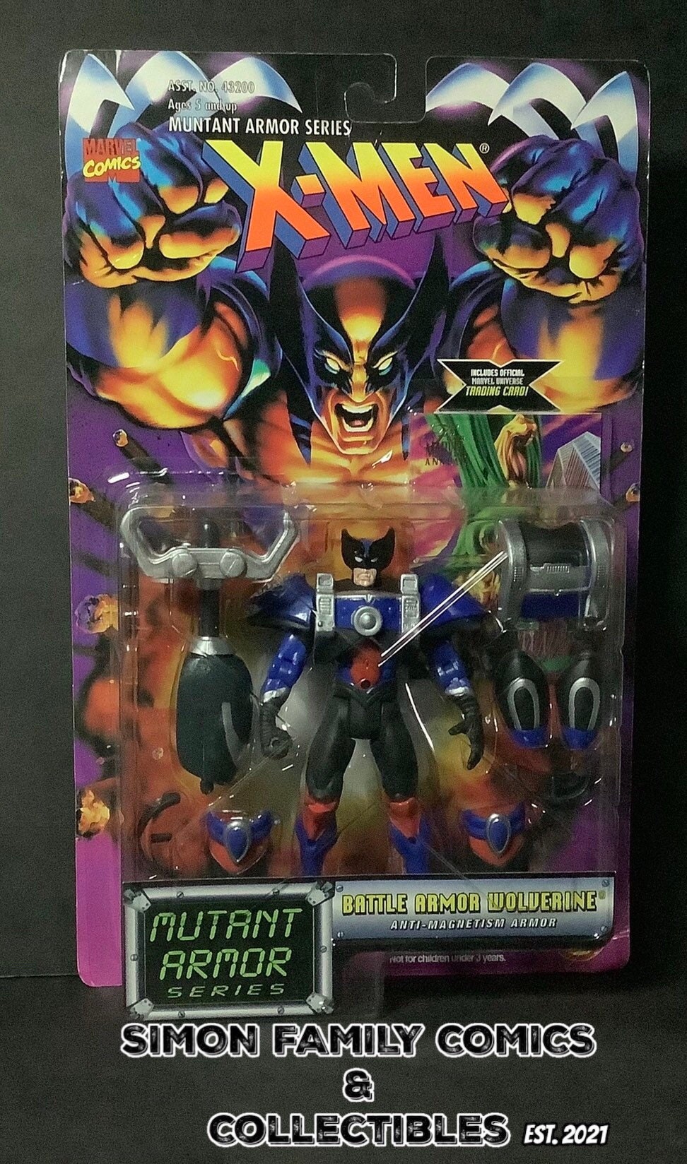 Xmen Mutant Armor Series Battle Armor Wolverine 1995 Marvel Etsy