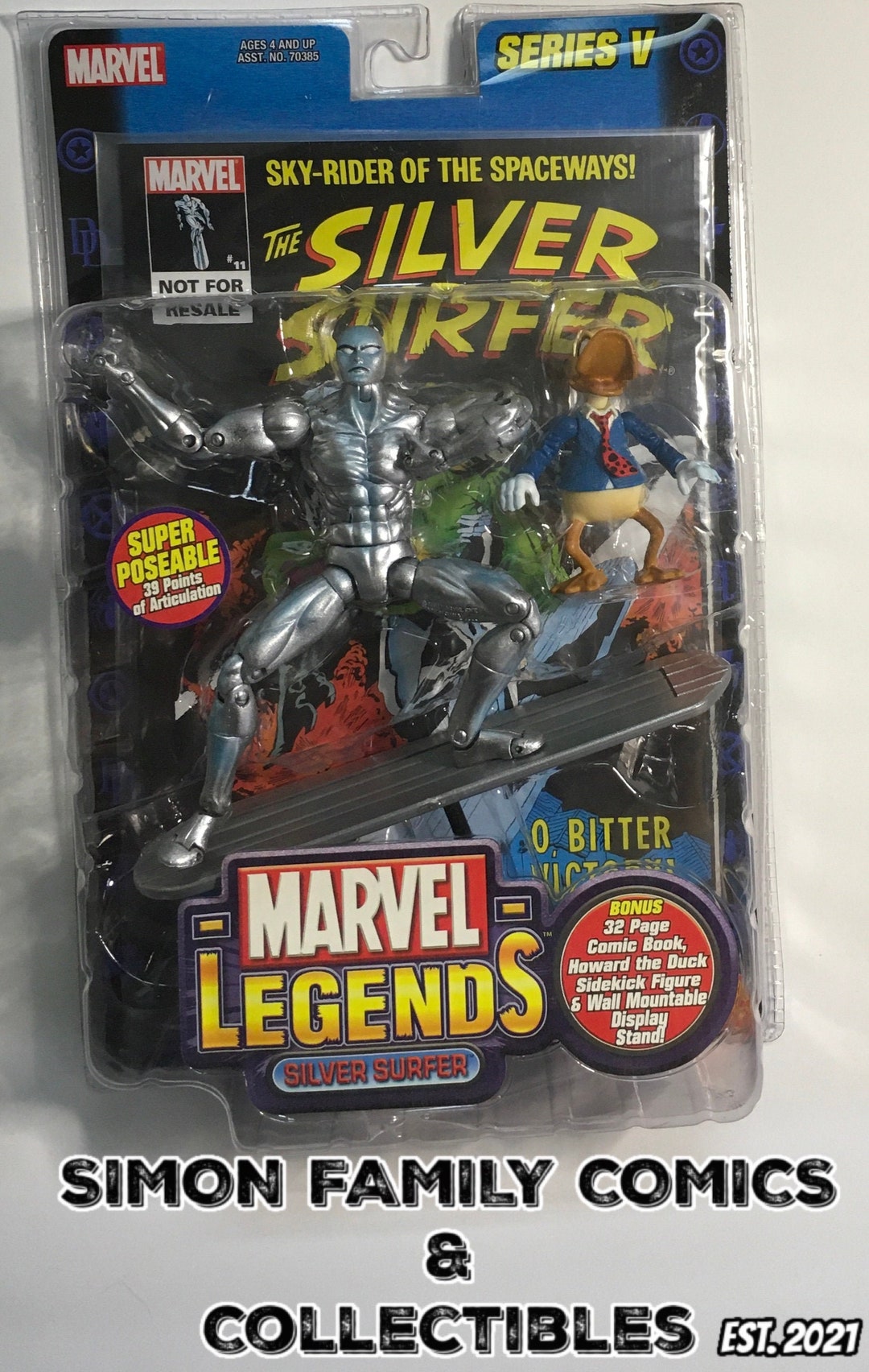 SILVERSURFERTOYBIZ SILVER SURFER action figure 5種セット