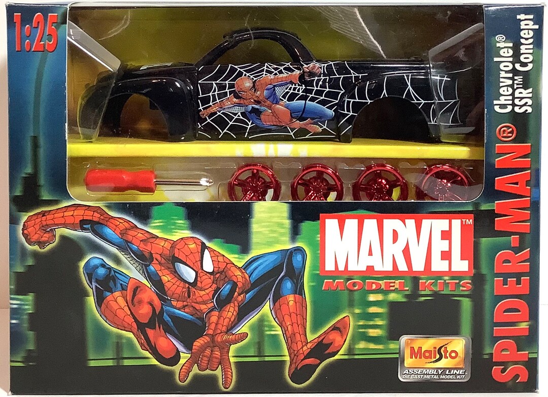 Marvel Model Kits 125 Spiderman Chevrolet SSR Etsy