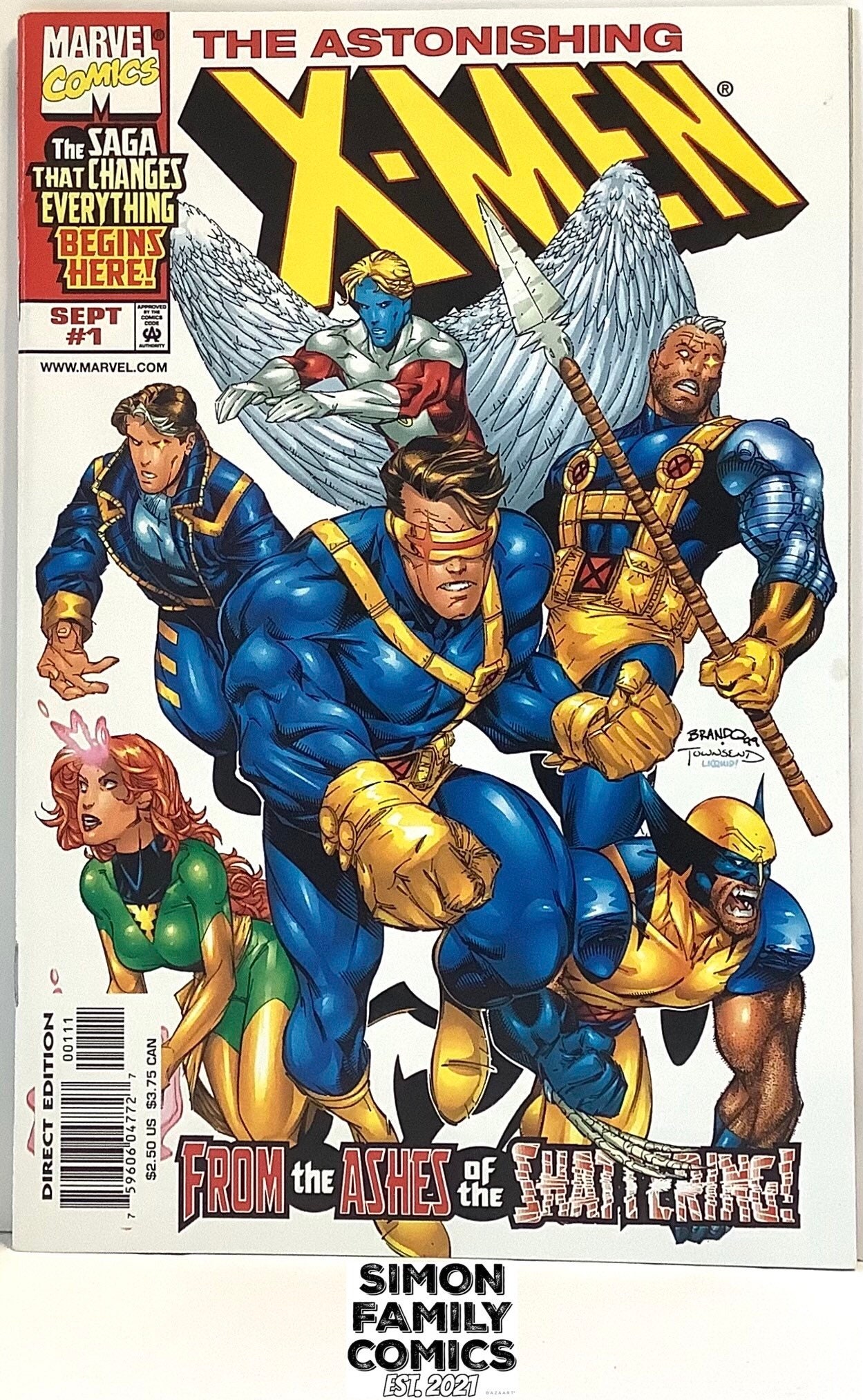 完全美品【限定版保証書　Astonishing X-Men　未展示　エックスマン Astonishing X-Men #1 1999 - Etsy 日本