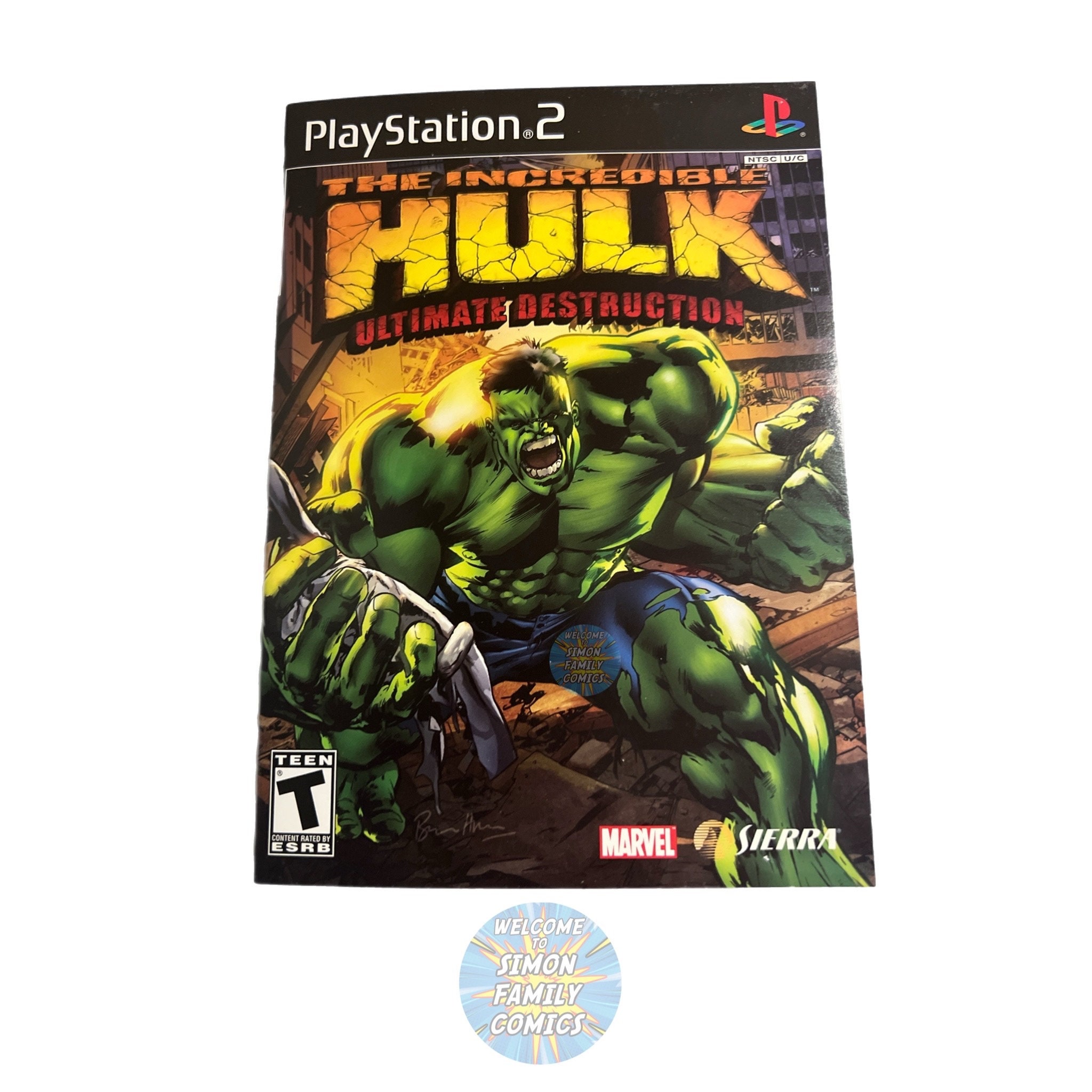 The Incredible Hulk Ultimate Destruction PS2 - Etsy Israel, image size:2048x2048