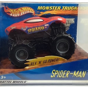 Spider man Hot Wheels Monster Truck Etsy UK