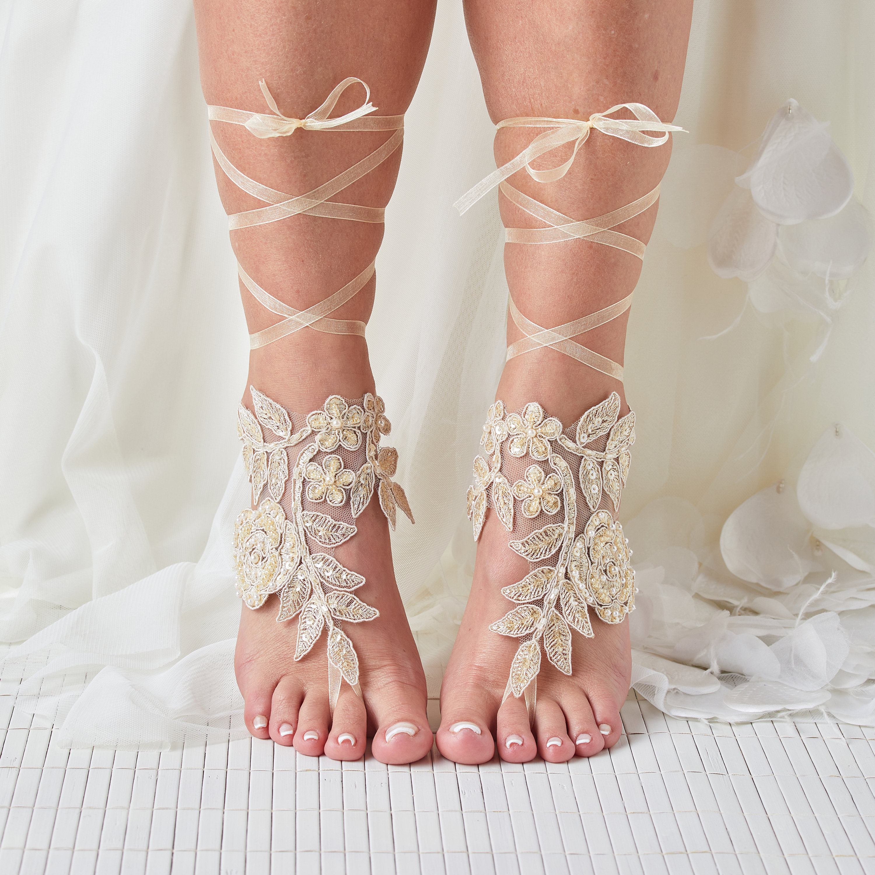 Barefoot lace sandals cheap