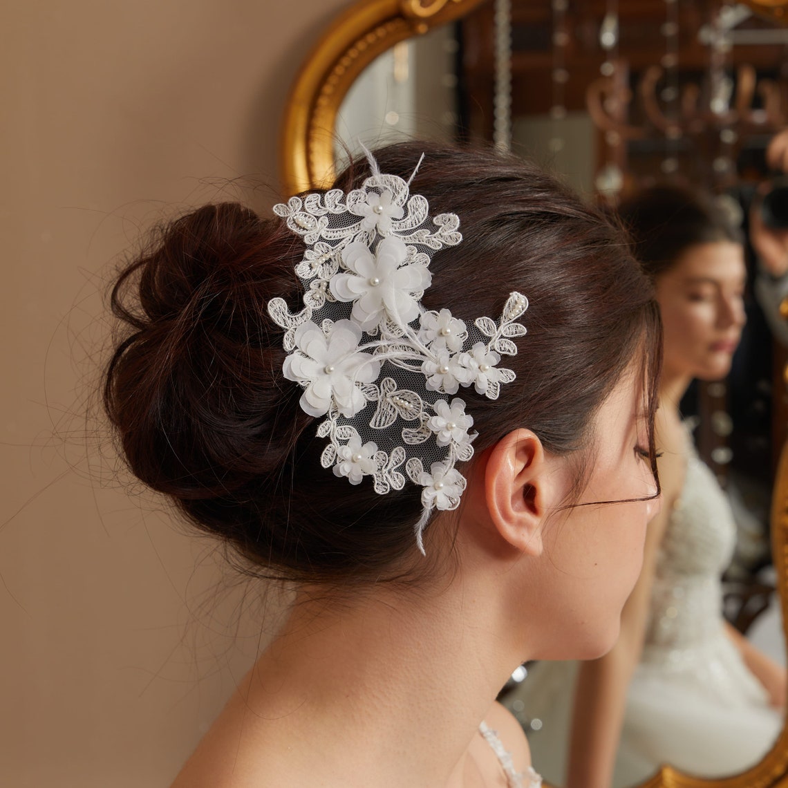 Wedding Hair Accessory French Lace Bridal Hair Accessory Etsy