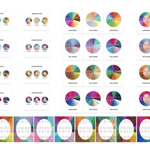 Personalized Color Analaysis Kit - 12 Season Color Palette. Your photo added! (Digital)