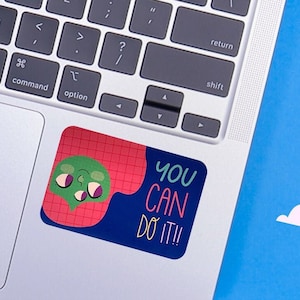 Sticker brillant fait main, sticker extraterrestre, sticker kawaii, sticker motivant, cadeaux pour elle, sticker féministe