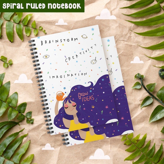 Grow ideas kawaii ruled spiral notebook