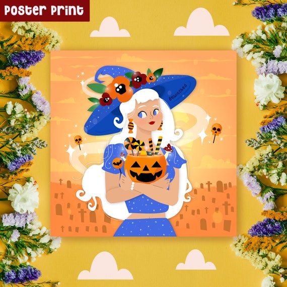 Candy witch printed poster