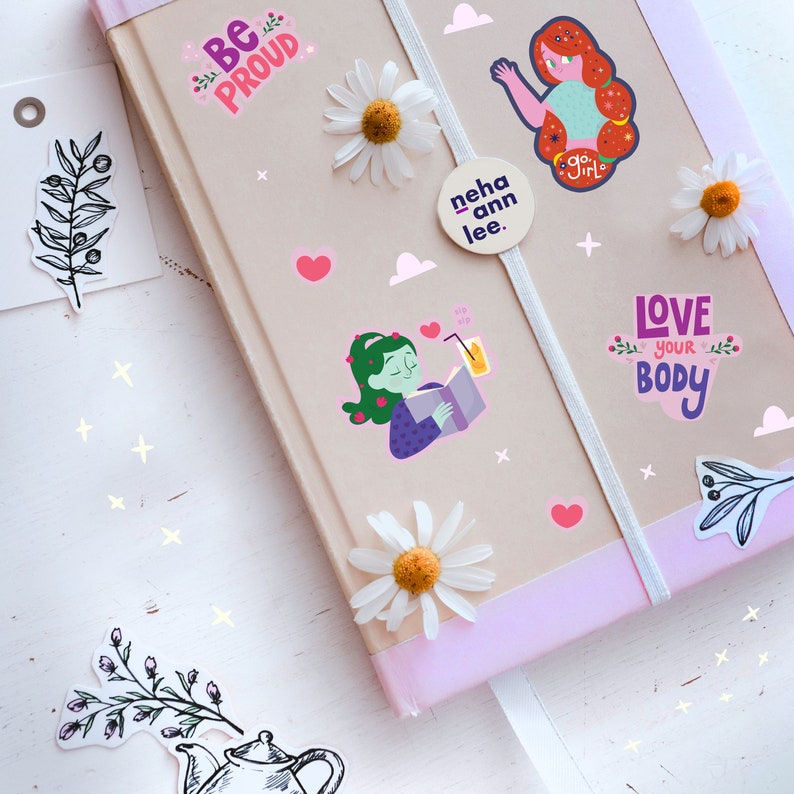 Body Positive Sticker Sheet: Self-love Affirmations - Etsy