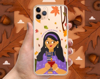 Embrace your seasonal changes Clear Case, iPhone case, mental health, kawaii case, fall phone case, Christmas gift, gift for her